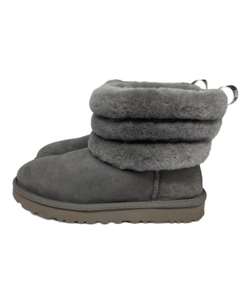 UGG（アグ）UGG (アグ) Fluff Mini Quilted ブーツ/フラッフ ミニ キルテッド グレー サイズ:JAPAN24の古着・服飾アイテム