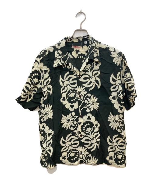 Sun Surf（サンサーフ）Sun Surf (サンサーフ) RAYON HAWAIIAN SHIRT ホワイト×グリーン サイズ:Lの古着・服飾アイテム