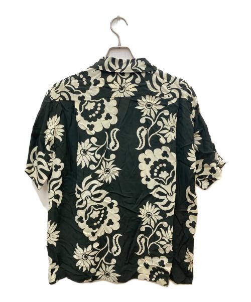 Sun Surf（サンサーフ）Sun Surf (サンサーフ) RAYON HAWAIIAN SHIRT ホワイト×グリーン サイズ:Lの古着・服飾アイテム