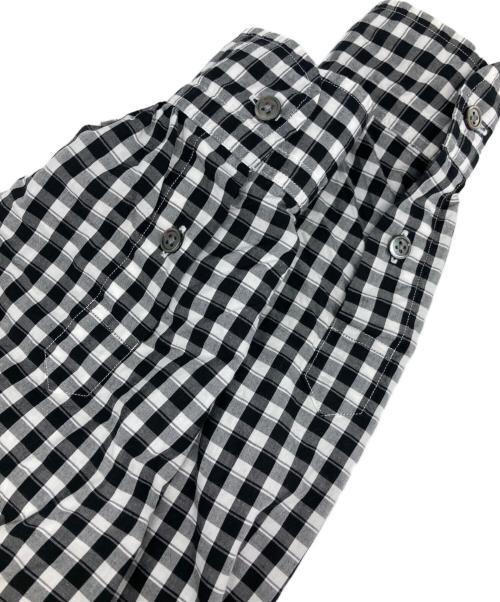 Porter Classic（ポータークラシック）Porter Classic (ポータークラシック) ROLL UP チェックシャツ ホワイト×ブラック サイズ:Sの古着・服飾アイテム