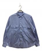 Porter Classicポータークラシック）の古着「ROLL UP ストライプシャツ」｜ブルー