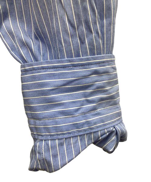 Porter Classic（ポータークラシック）Porter Classic (ポータークラシック) ROLL UP ストライプシャツ ブルー サイズ:Ⅿの古着・服飾アイテム