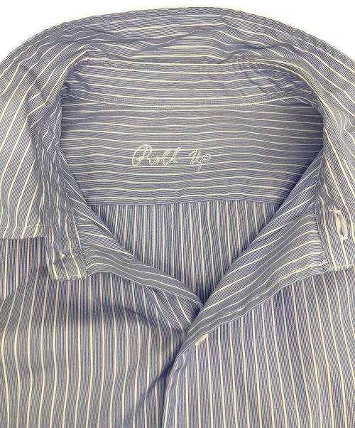 Porter Classic（ポータークラシック）Porter Classic (ポータークラシック) ROLL UP ストライプシャツ ブルー サイズ:Ⅿの古着・服飾アイテム
