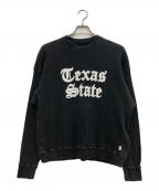 COSMOS TEXASコスモステキサス）の古着「texas state crew」｜ブラック