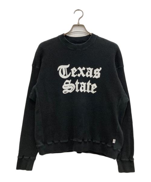 COSMOS TEXAS（コスモステキサス）cosmos texas (コスモステキサス) texas state crew ブラック サイズ:Mの古着・服飾アイテム