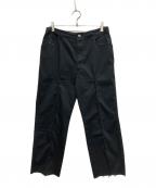 e.senイーセン）の古着「センタープリーツパンツ」｜ブラック