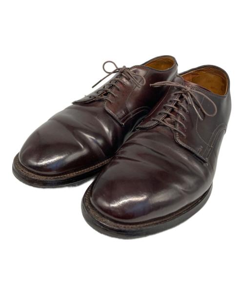 Alden（オールデン）Alden (オールデン) コードバン プレーントゥシューズ ブラウン サイズ:6Ｄの古着・服飾アイテム