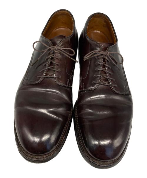 Alden（オールデン）Alden (オールデン) コードバン プレーントゥシューズ ブラウン サイズ:6Ｄの古着・服飾アイテム