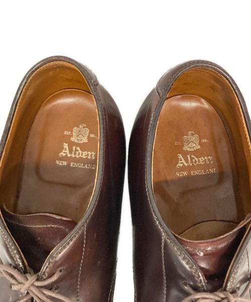 Alden（オールデン）Alden (オールデン) コードバン プレーントゥシューズ ブラウン サイズ:6Ｄの古着・服飾アイテム