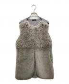 allurevilleアルアバイル）の古着「フェイクファーコンビニットジレ」｜ベージュ