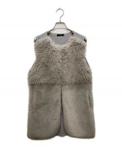 中古・古着通販】lignaggio (リナージオ) ファーベスト グレー サイズ