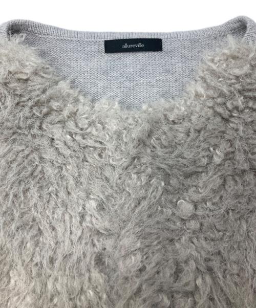 allureville（アルアバイル）allureville (アルアバイル) フェイクファーコンビニットジレ ベージュ サイズ:2の古着・服飾アイテム