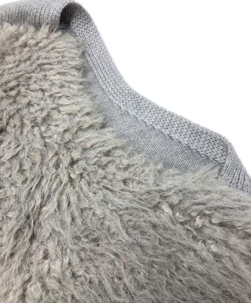 allureville（アルアバイル）allureville (アルアバイル) フェイクファーコンビニットジレ ベージュ サイズ:2の古着・服飾アイテム