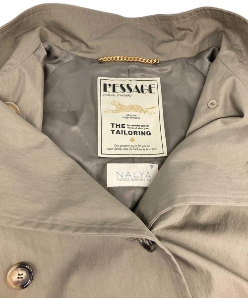 journal standard L'essage（ジャーナルスタンダード レサージュ）journal standard L'essage (ジャーナルスタンダード レサージュ) NALYA スタンドロングコート ベージュ サイズ:Fの古着・服飾アイテム