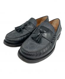 GUCCI（グッチ）の古着「GGスプリーム ローファー」｜ブラック