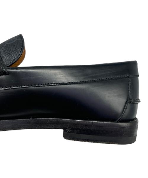 GUCCI（グッチ）GUCCI (グッチ) GGスプリーム ローファー ブラック サイズ:6の古着・服飾アイテム