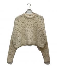 MIU MIU（ミュウミュウ）の古着「Cashmere knitwear/カシミヤニットウェア」｜アイボリー