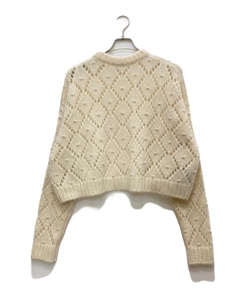 MIU MIU（ミュウミュウ）MIU MIU (ミュウミュウ) Cashmere knitwear/カシミヤニットウェア アイボリー サイズ:36の古着・服飾アイテム