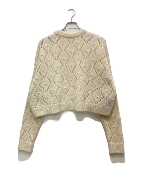 MIU MIU（ミュウミュウ）MIU MIU (ミュウミュウ) Cashmere knitwear/カシミヤニットウェア アイボリー サイズ:36の古着・服飾アイテム