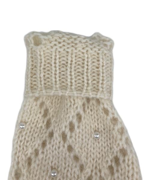 MIU MIU（ミュウミュウ）MIU MIU (ミュウミュウ) Cashmere knitwear/カシミヤニットウェア アイボリー サイズ:36の古着・服飾アイテム