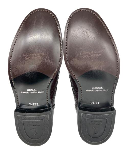REGAL（リーガル）REGAL (リーガル) ウィングチップシューズ ブラウン サイズ:24EEEの古着・服飾アイテム