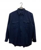 COMOLIコモリ）の古着「W/CA ハウンドトゥース CPO」｜ネイビー