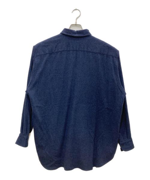 COMOLI（コモリ）COMOLI (コモリ) W/CA ハウンドトゥース CPO ネイビー サイズ:3の古着・服飾アイテム