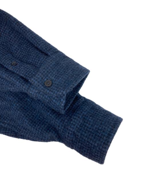 COMOLI（コモリ）COMOLI (コモリ) W/CA ハウンドトゥース CPO ネイビー サイズ:3の古着・服飾アイテム