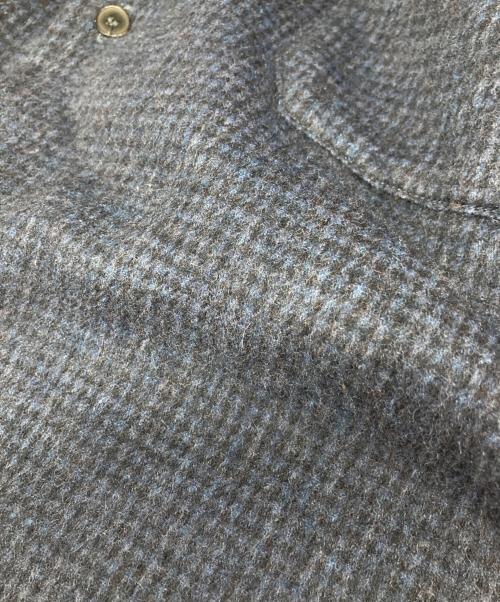 COMOLI（コモリ）COMOLI (コモリ) W/CA ハウンドトゥース CPO ネイビー サイズ:3の古着・服飾アイテム