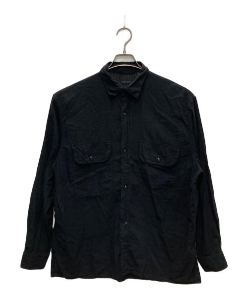 COMOLI（コモリ）COMOLI (コモリ) ベタシャン CPOシャツ ブラック サイズ:3の古着・服飾アイテム