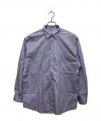 COMOLIコモリ）の古着「ポプリン シャツ」｜ブルー