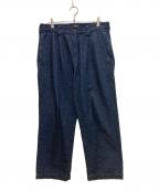 PWAプア）の古着「HEMP MIX DENIM SLACKS」｜インディゴ