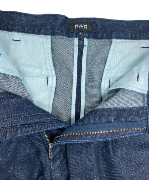 PWA（プア）PWA (プア) HEMP MIX DENIM SLACKS インディゴ サイズ:Lの古着・服飾アイテム