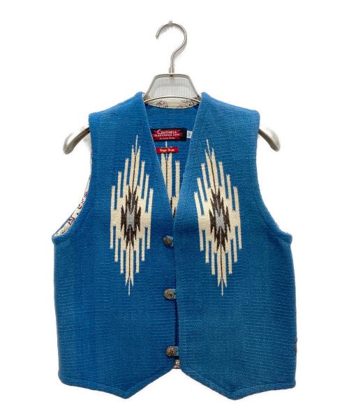 CENTINELA（センチネラ）CENTINELA (センチネラ) チマヨベスト ブルー サイズ:32の古着・服飾アイテム