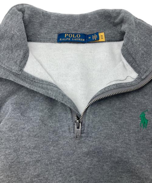 POLO RALPH LAUREN（ポロ・ラルフローレン）POLO RALPH LAUREN (ポロ・ラルフローレン) ハーフジップスウェット グレー サイズ:Ⅿの古着・服飾アイテム