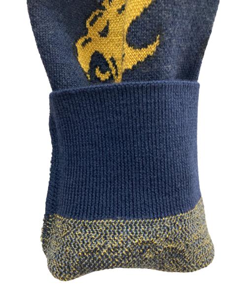 PEARLY GATES（パーリーゲイツ）PEARLY GATES (パーリーゲイツ) 総柄ニット ネイビー サイズ:5の古着・服飾アイテム