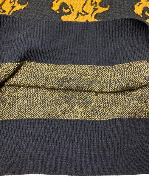 PEARLY GATES（パーリーゲイツ）PEARLY GATES (パーリーゲイツ) 総柄ニット ネイビー サイズ:5の古着・服飾アイテム