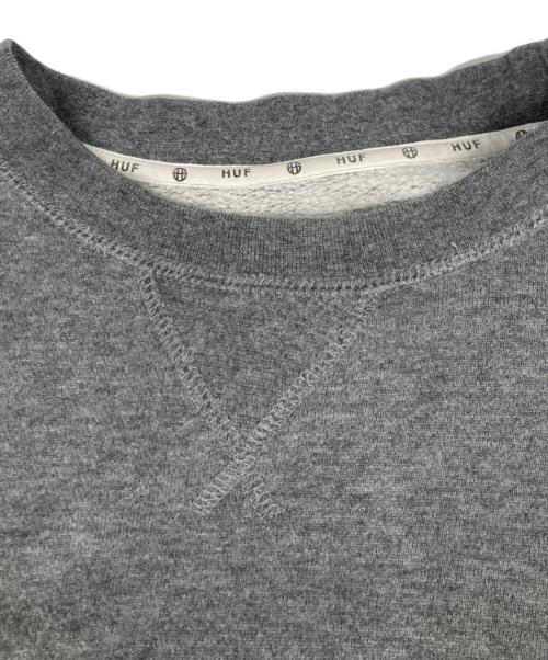 HUF（ハフ）HUF (ハフ) ロゴスウェット グレー サイズ:Ｓの古着・服飾アイテム