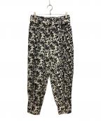POLO RALPH LAURENポロ・ラルフローレン）の古着「総柄バルーンパンツ」｜ブラック×ホワイト