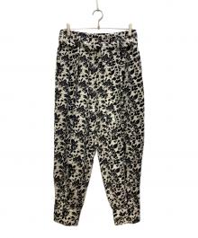 POLO RALPH LAUREN（ポロ・ラルフローレン）の古着「総柄バルーンパンツ」｜ブラック×ホワイト