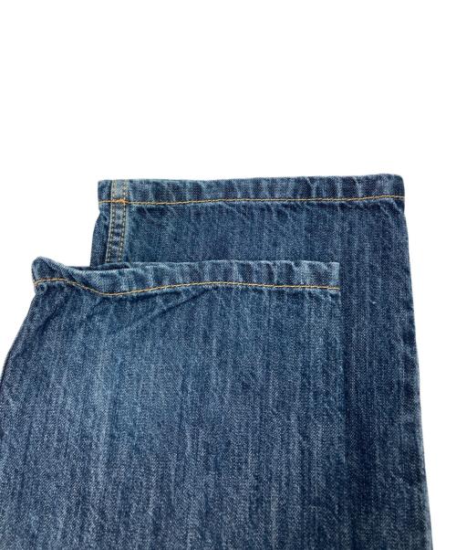 Salvatore Ferragamo（サルヴァトーレ フェラガモ）Salvatore Ferragamo (サルヴァトーレ フェラガモ) レザーポケットデニムパンツ インディゴ サイズ:42の古着・服飾アイテム