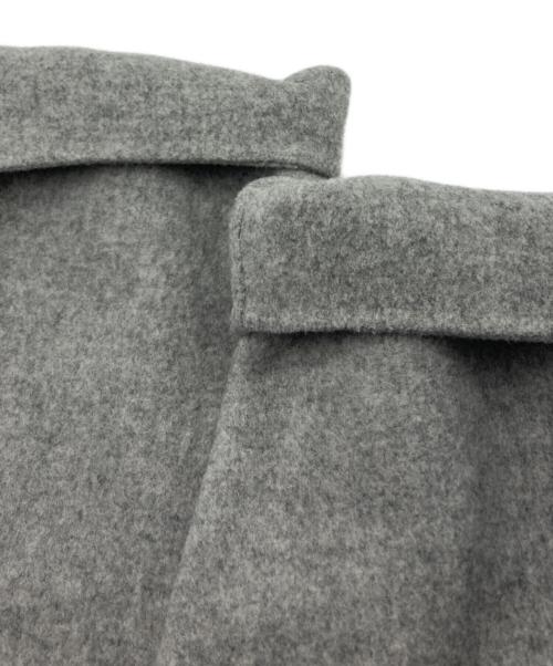 IENA（イエナ）IENA (イエナ) モッサーダブルフェイス Vネックコート グレー サイズ:38の古着・服飾アイテム