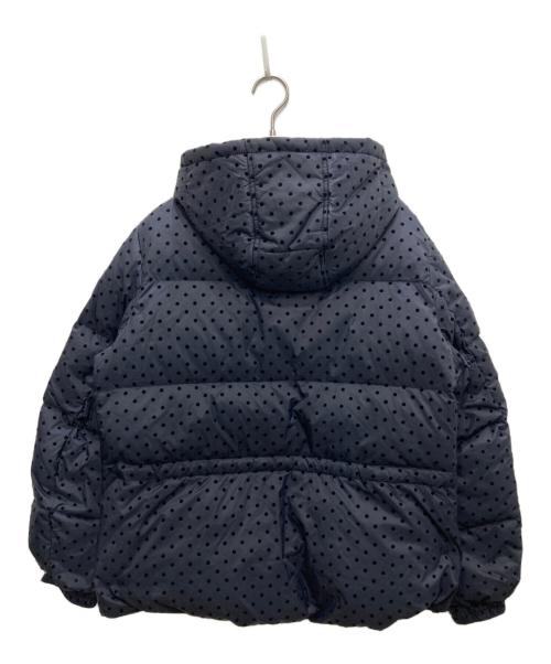 Kate Spade（ケイトスペード）Kate Spade (ケイトスペード) フロックド ドット ショート パファー ジャケット ネイビー サイズ:Ⅿの古着・服飾アイテム