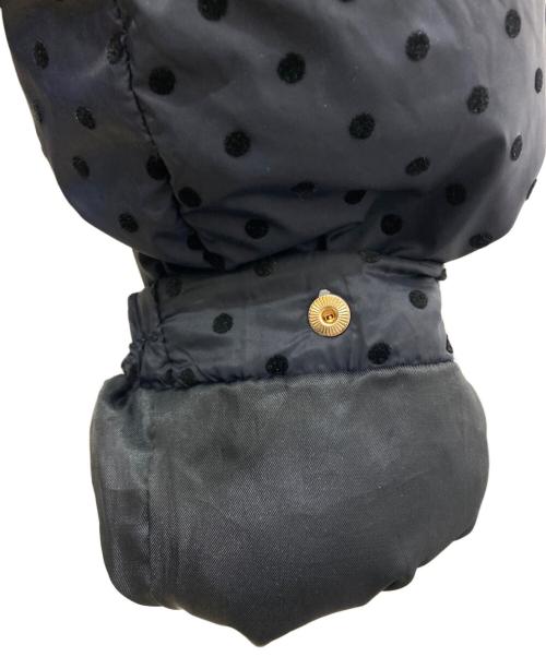 Kate Spade（ケイトスペード）Kate Spade (ケイトスペード) フロックド ドット ショート パファー ジャケット ネイビー サイズ:Ⅿの古着・服飾アイテム