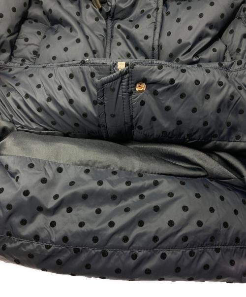 Kate Spade（ケイトスペード）Kate Spade (ケイトスペード) フロックド ドット ショート パファー ジャケット ネイビー サイズ:Ⅿの古着・服飾アイテム
