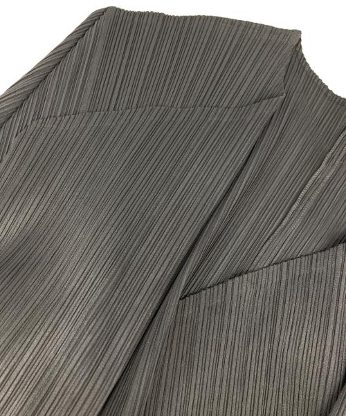PLEATS PLEASE（プリーツプリーズ）PLEATS PLEASE (プリーツプリーズ) プリーツカーディガン グレー サイズ:3の古着・服飾アイテム