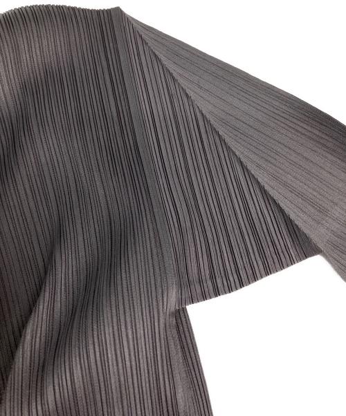 PLEATS PLEASE（プリーツプリーズ）PLEATS PLEASE (プリーツプリーズ) プリーツカーディガン グレー サイズ:3の古着・服飾アイテム