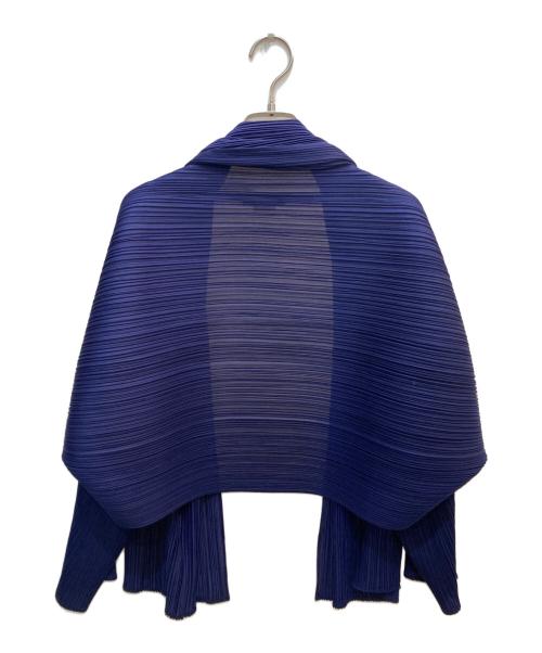 PLEATS PLEASE（プリーツプリーズ）PLEATS PLEASE (プリーツプリーズ) ボレロカーディガン ブルー サイズ:3の古着・服飾アイテム