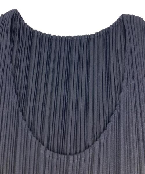 PLEATS PLEASE（プリーツプリーズ）PLEATS PLEASE (プリーツプリーズ) ノースリーブブラウス ネイビー サイズ:3の古着・服飾アイテム