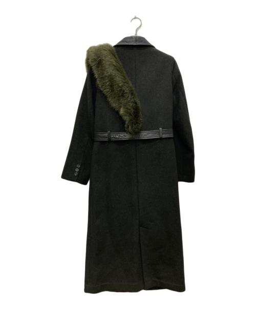 Ameri（アメリ）Ameri (アメリ) RIDERS DOCKING LONG COAT/ライダードッキングロングコート ブラック サイズ:freeの古着・服飾アイテム